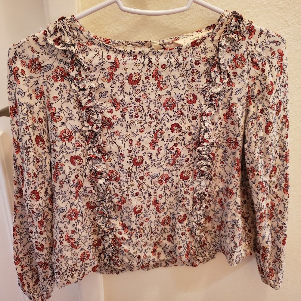 Girls mango kids long sleeve shirt